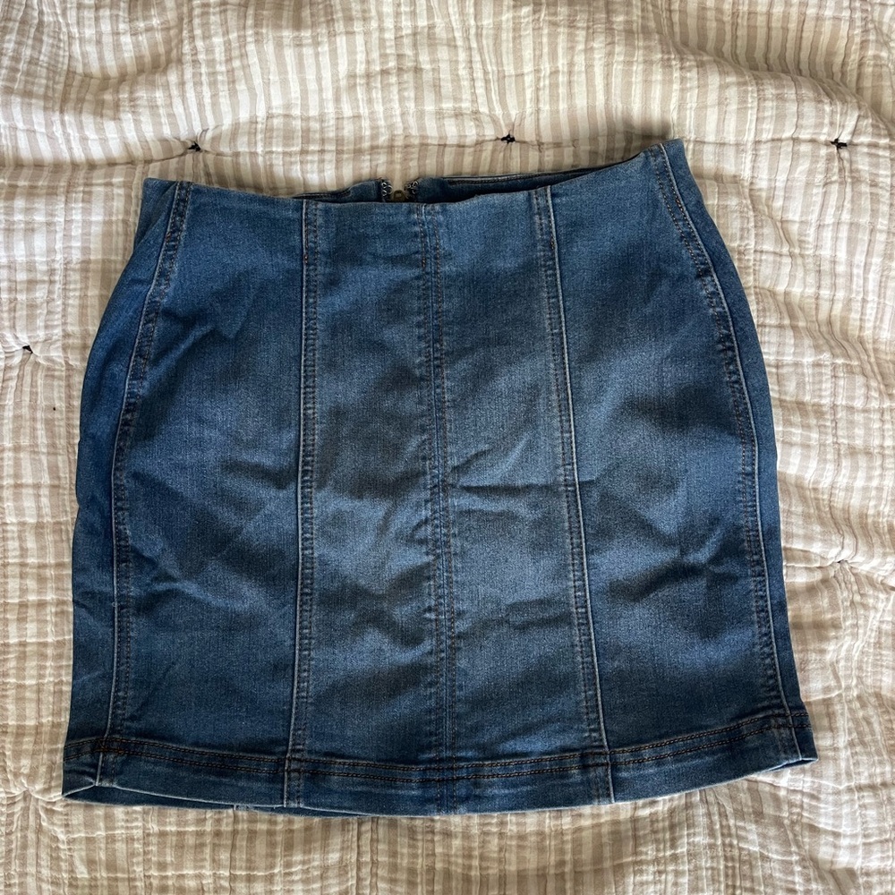 Tillys Sky and Sparrow Denim Skirt